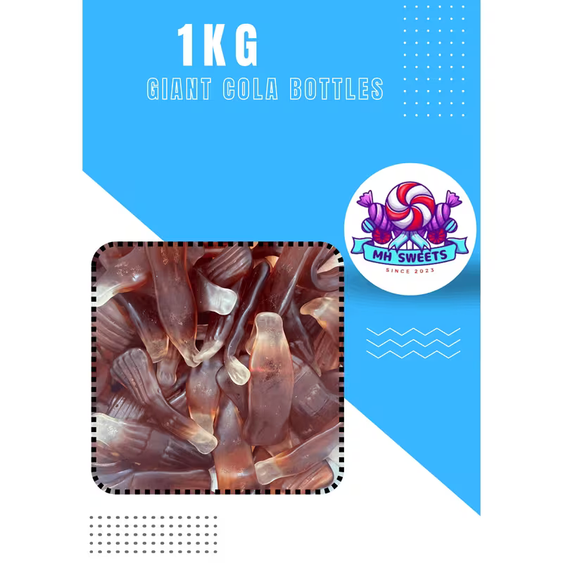 1KG Giant Cola Bottles