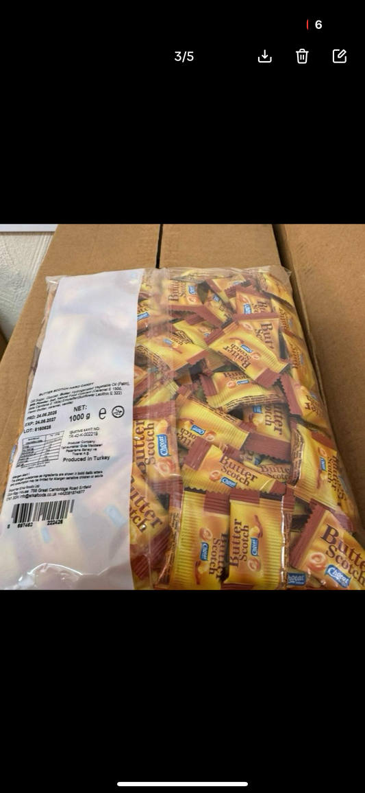 1KG Hard Candies Butterscotch