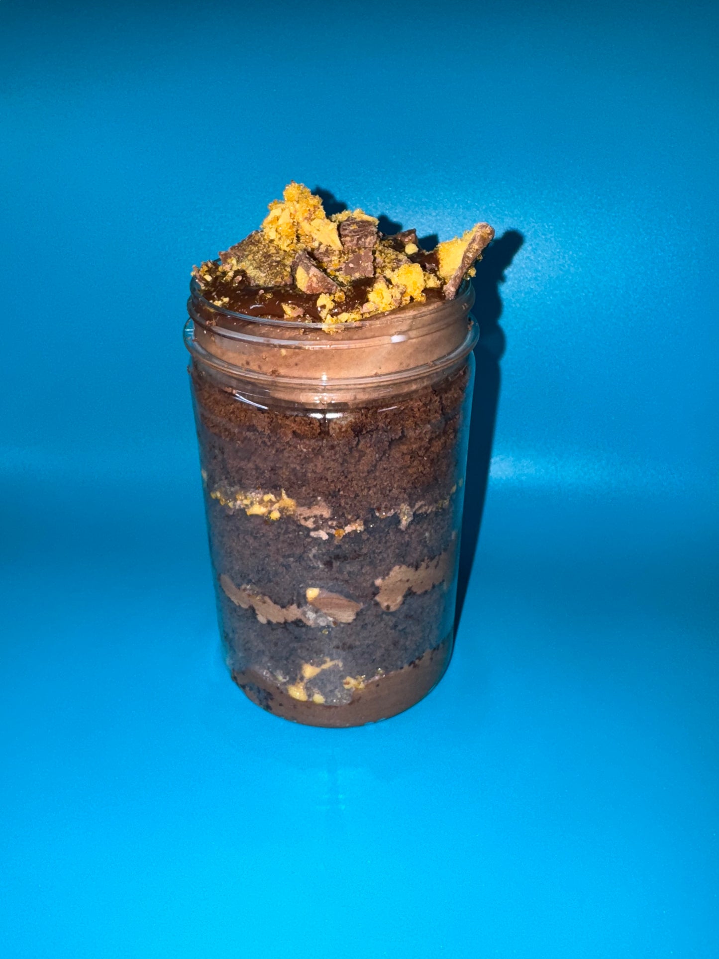 Chocolate Crunchie Cake In A Jar