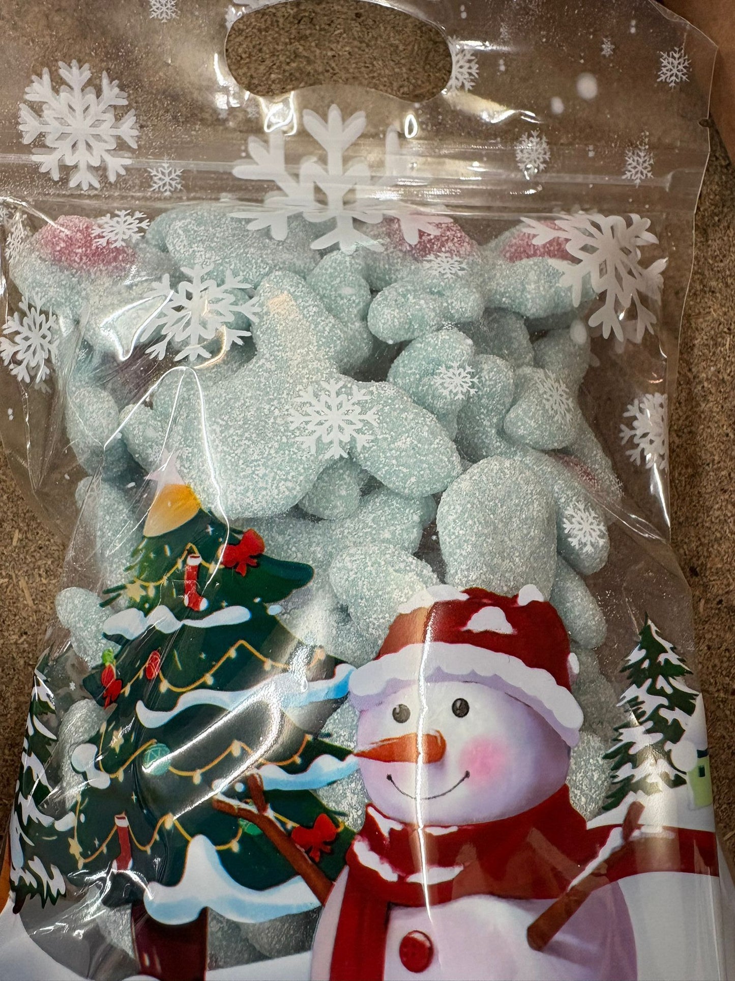 400G BUBBLEGUM RAINDEERS CHRISTMAS SWEET POUCH