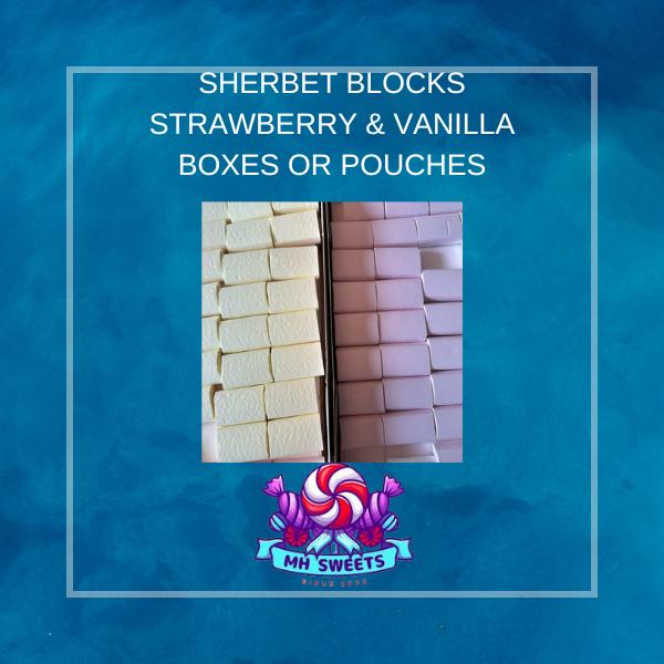 SHERBET BLOCK 20 BLOCKS A POUCH OR FULL BOX - MH SWEETS