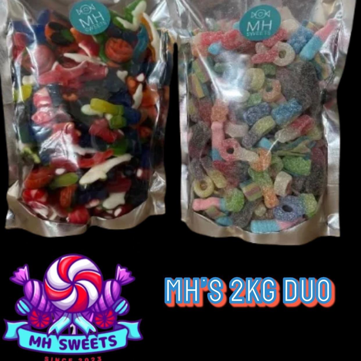 MH’s 2KG DUO SWEET MIX - 1KG FIZZY & 1KG NON FIZZY