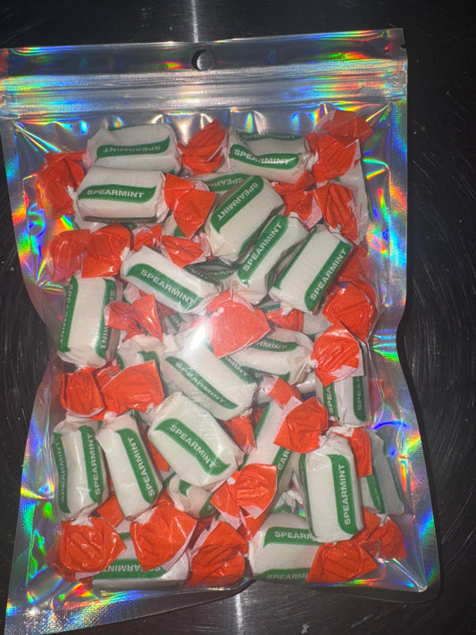 200G SUGAR FREE SPEARMINT CHEWS POUCH