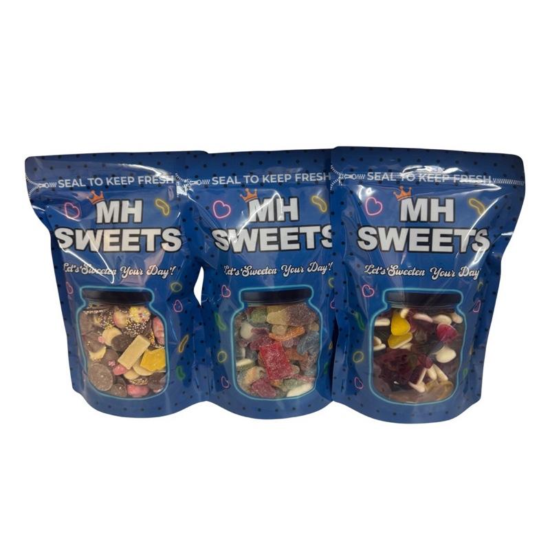 MEGA DEAL ONLY THIS WEEKEND!! MH's NEW 3KG MEGA SWEET BUNDLE - 1KG FIZZY, 1KG GUMMY & 1KG CHOCOLATE MIX