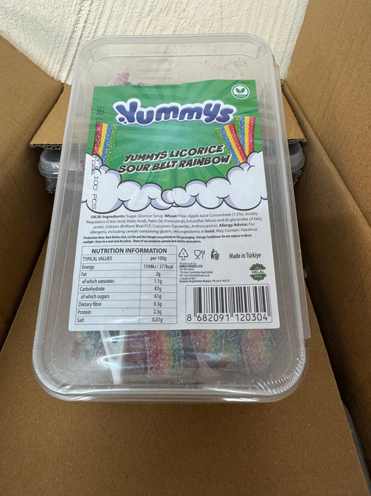 1KG Sour Rainbow Belts Tub