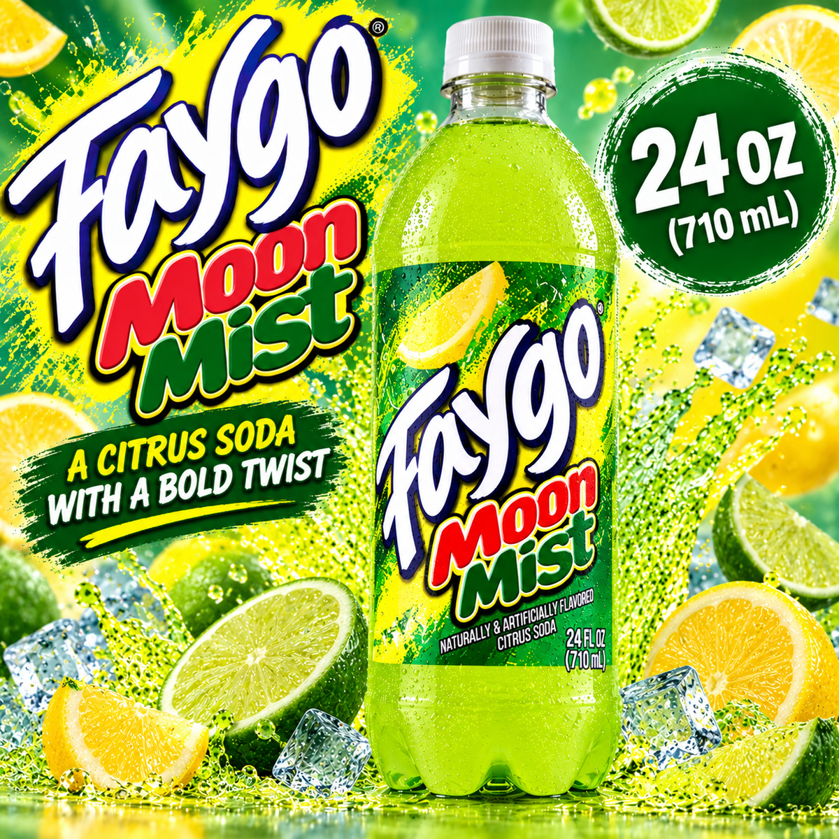 Faygo Moon Mist Soda – 24oz (710ml)
