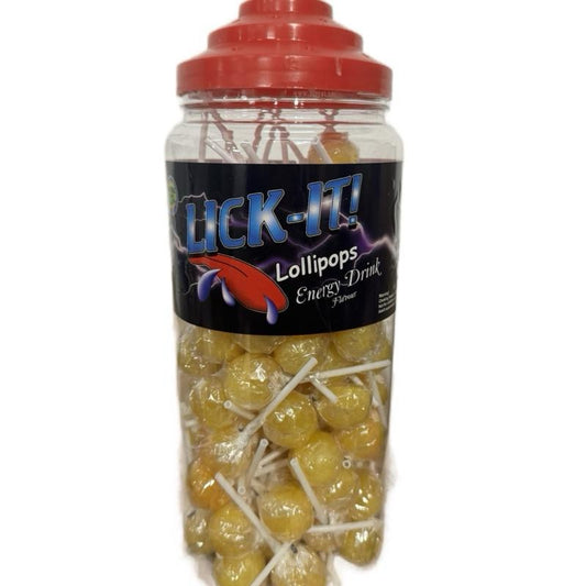 150 Tongue Painter Lollies With Jar & Retail Lid