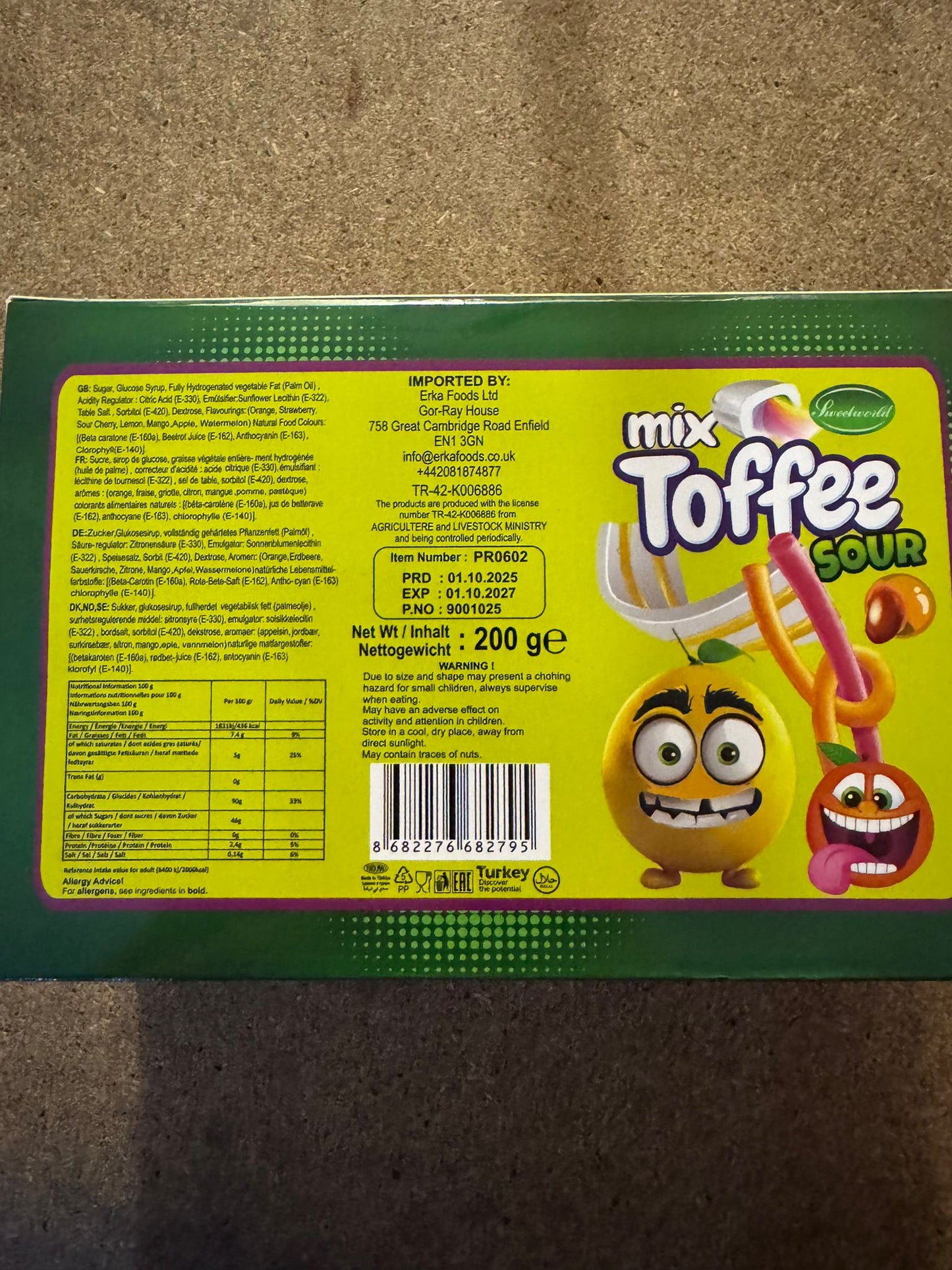 200G Mixed Sour Sticks&Chews Gift Box