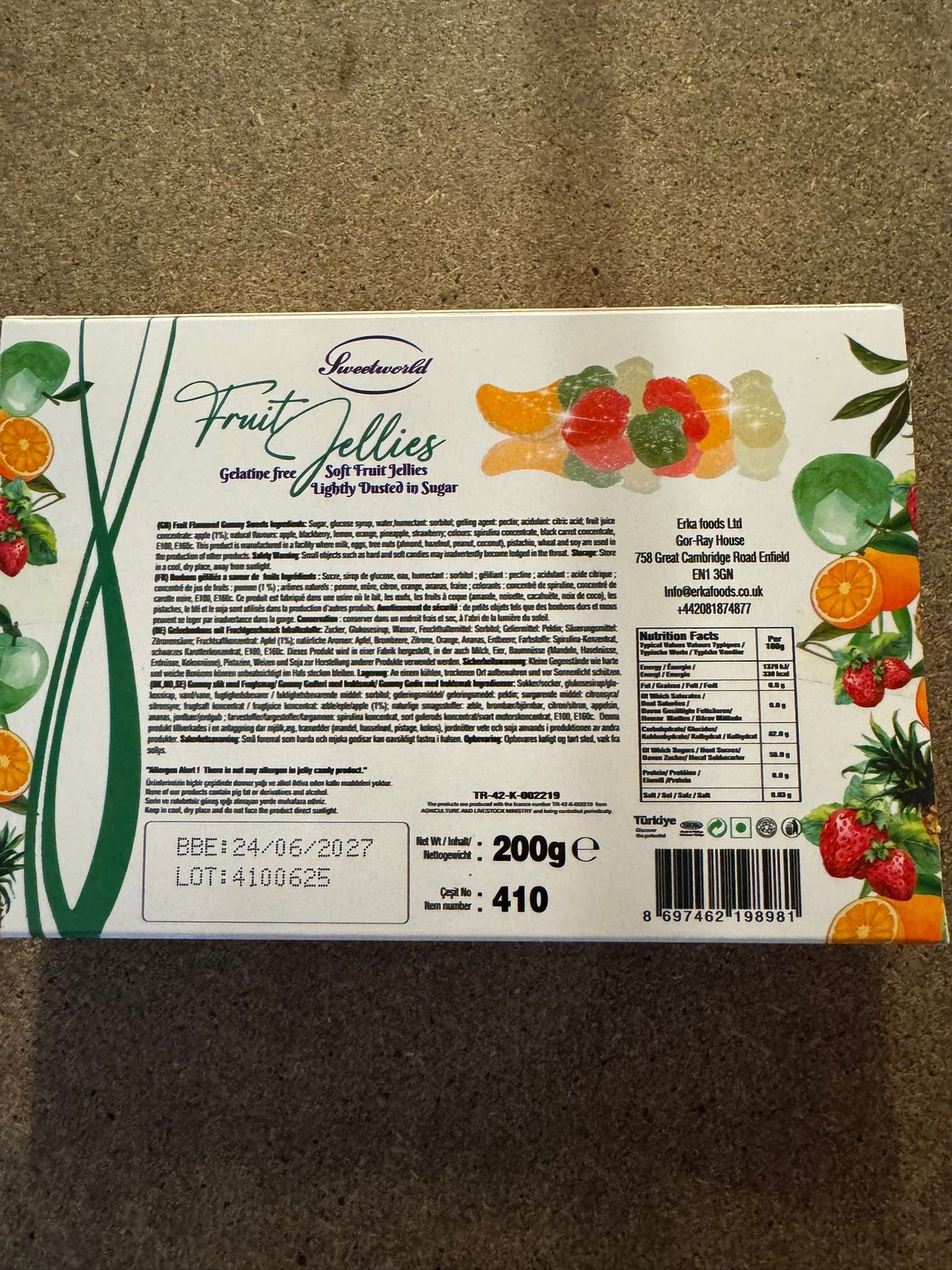 200G Fruit Jellies Gift Box