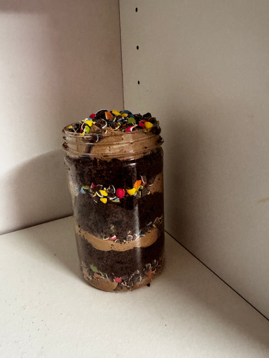 M&Ms CAKE JAR