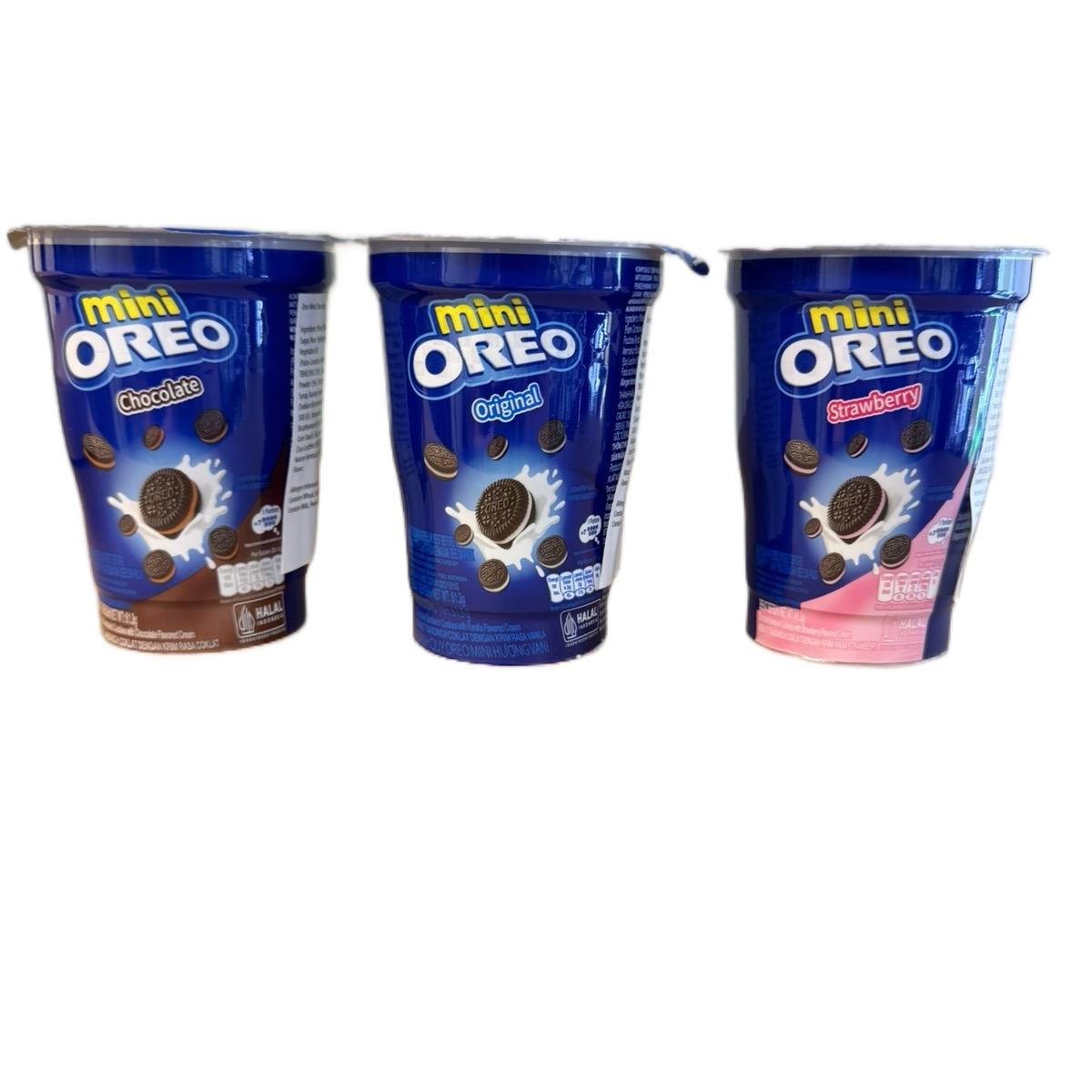 Mini Oreo Tubs - Chocolate, Original & Strawberry